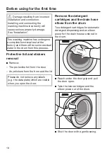 Preview for 18 page of Miele WCR 860 WPS Operating Instructions Manual