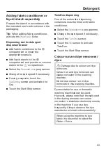 Preview for 63 page of Miele WCR 860 WPS Operating Instructions Manual