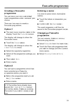 Preview for 59 page of Miele WCR 890 WPS Operating Instructions Manual