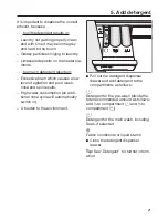 Предварительный просмотр 21 страницы Miele wda 201 Operating Instructions Manual