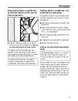 Предварительный просмотр 37 страницы Miele wda 201 Operating Instructions Manual