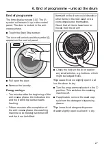 Предварительный просмотр 27 страницы Miele WDB004 Operating Instructions Manual