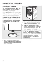 Предварительный просмотр 62 страницы Miele WDB004 Operating Instructions Manual