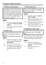 Предварительный просмотр 76 страницы Miele WDB004 Operating Instructions Manual