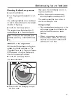 Preview for 17 page of Miele WDD320 SpeedCare 1400 Operating Instructions Manual