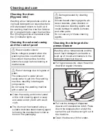 Preview for 46 page of Miele WDD320 SpeedCare 1400 Operating Instructions Manual