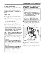 Preview for 61 page of Miele WDD320 SpeedCare 1400 Operating Instructions Manual