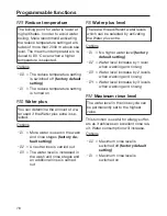 Preview for 78 page of Miele WDD320 SpeedCare 1400 Operating Instructions Manual