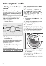 Предварительный просмотр 20 страницы Miele WED 665 Excellence Operating Instructions Manual