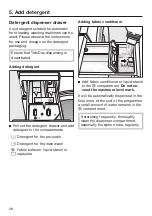 Предварительный просмотр 28 страницы Miele WED 665 Excellence Operating Instructions Manual