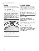 Preview for 70 page of Miele WKG 120 WCS Operating Instructions Manual