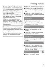 Preview for 57 page of Miele WKG 120 Operating Instructions Manual