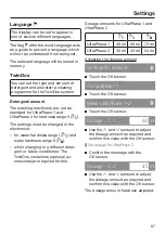 Preview for 87 page of Miele WKG 120 Operating Instructions Manual