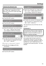 Preview for 93 page of Miele WKH 122 WPS Operating Instructions Manual