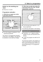 Preview for 25 page of Miele WMH122 WPS Operating Instructions Manual