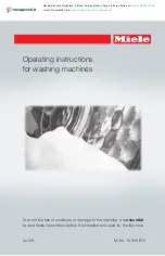 Miele WMR561WPS Operating Instructions Manual preview