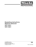 Miele WS 5243 Operating Instructions Manual preview