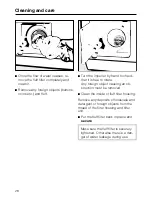 Предварительный просмотр 28 страницы Miele WS 5425 MC 13 Operating And Installation Instructions