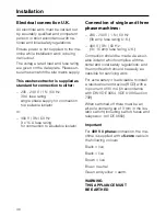 Предварительный просмотр 46 страницы Miele WS 5427 MC 13 Operating And Installation Instructions