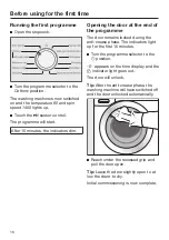 Предварительный просмотр 16 страницы Miele WSA 023 Active Operating Instructions Manual