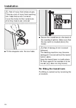 Предварительный просмотр 60 страницы Miele WSA 023 Active Operating Instructions Manual