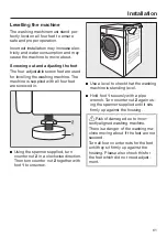 Предварительный просмотр 61 страницы Miele WSA 023 Active Operating Instructions Manual