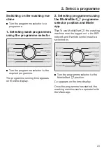 Предварительный просмотр 23 страницы Miele WSD 663 Selection Operating Instructions Manual