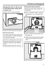 Предварительный просмотр 61 страницы Miele WSD 663 Selection Operating Instructions Manual