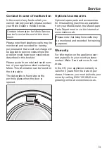 Preview for 73 page of Miele WSG 663 Series Operating Instructions Manual