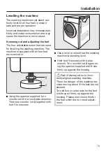 Preview for 79 page of Miele WSG 663 Series Operating Instructions Manual