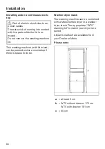 Preview for 80 page of Miele WSG 663 Series Operating Instructions Manual