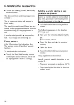 Preview for 38 page of Miele WSI 863 Operating Instructions Manual