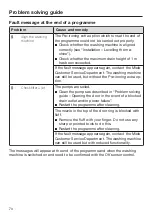 Preview for 70 page of Miele WSI 863 Operating Instructions Manual