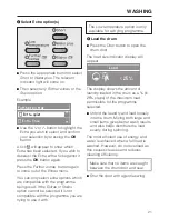 Preview for 21 page of Miele WT 2780 WPM Operating Instructions Manual