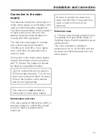 Preview for 73 page of Miele WT 2780 WPM Operating Instructions Manual