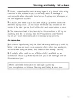 Предварительный просмотр 13 страницы Miele WT 2780 Operating Instructions Manual