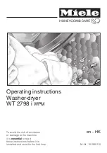 Preview for 1 page of Miele WT 2798 i WPM Operating Instructions Manual