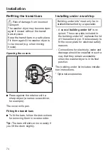 Preview for 74 page of Miele WTD 160 Operating Instructions Manual