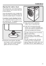 Preview for 75 page of Miele WTD 160 Operating Instructions Manual