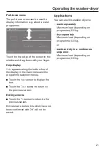 Preview for 21 page of Miele WTW 870 WPM Operating Instructions Manual