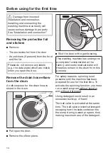 Предварительный просмотр 14 страницы Miele WWB 020 Operating Instructions Manual