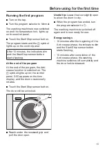 Предварительный просмотр 15 страницы Miele WWB 020 Operating Instructions Manual