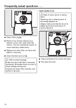 Предварительный просмотр 52 страницы Miele WWB 020 Operating Instructions Manual