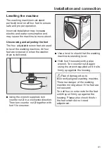 Предварительный просмотр 61 страницы Miele WWB 020 Operating Instructions Manual