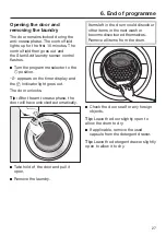 Предварительный просмотр 27 страницы Miele WWD 120 Operating Instructions Manual