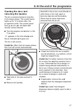 Preview for 27 page of Miele WWD 320 Operating Instructions Manual