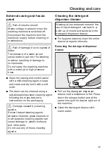 Preview for 45 page of Miele WWD 320 Operating Instructions Manual