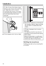 Preview for 62 page of Miele WWD 320 Operating Instructions Manual