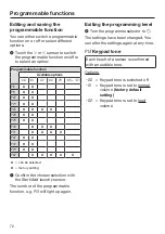 Preview for 72 page of Miele WWD 320 Operating Instructions Manual