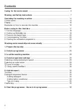 Preview for 2 page of Miele WWE760 Operating Instructions Manual